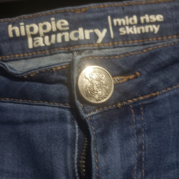 Hippie Laundry Juniors Mid Rise Skinny Jeans size 11 - Picture 4 of 8